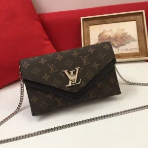 Crossbody Black Monogram Strip Envelope Secure shipping with Elegant Accent Reliable delivery