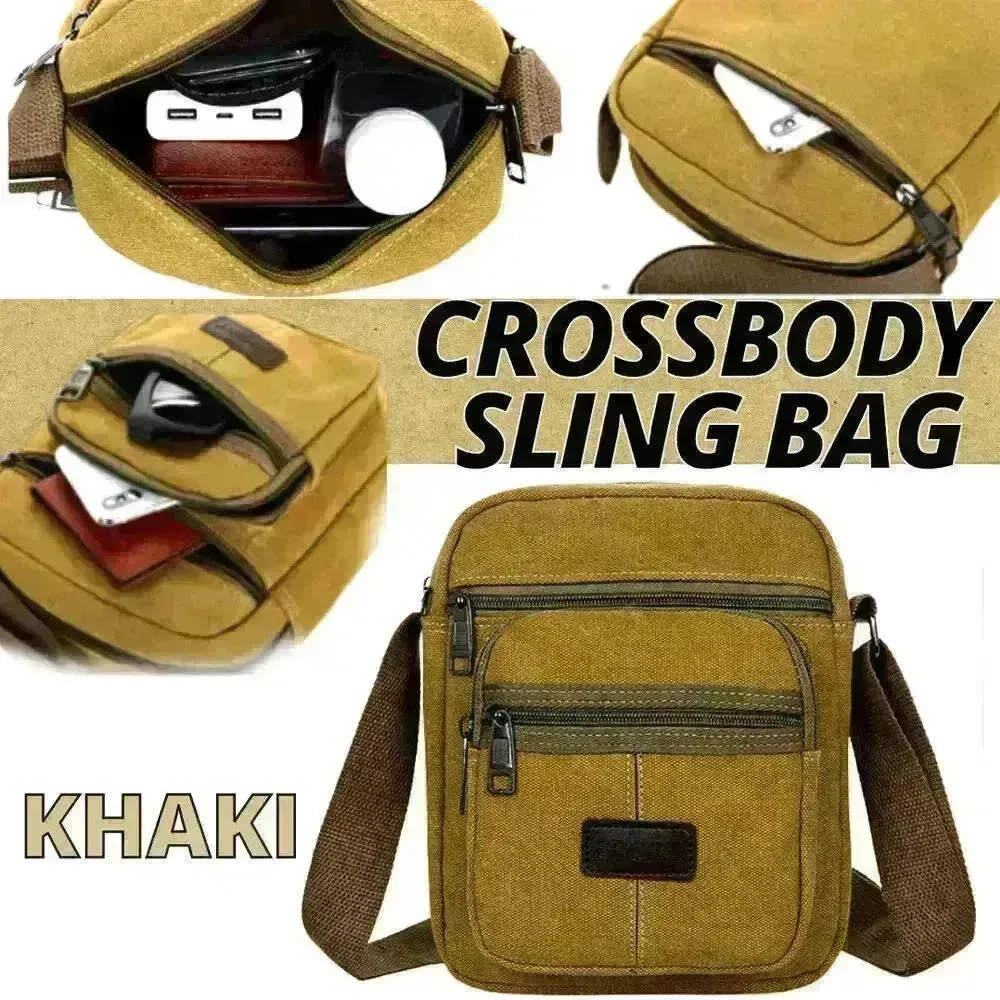 Crossbody Canvas Bags Casual Shoulder Messenger Unisex