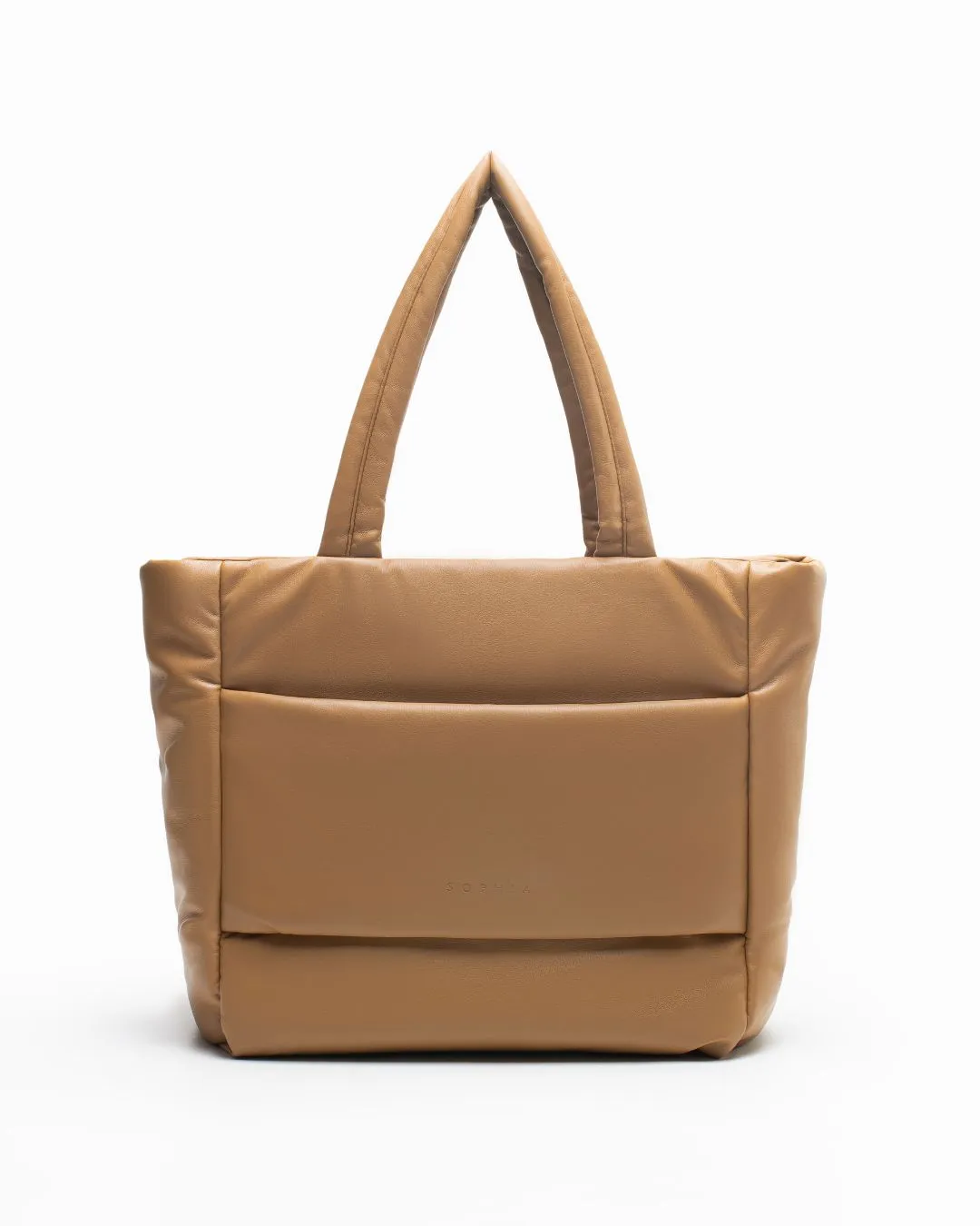 CUSHY TOTE BAG IN LATTE