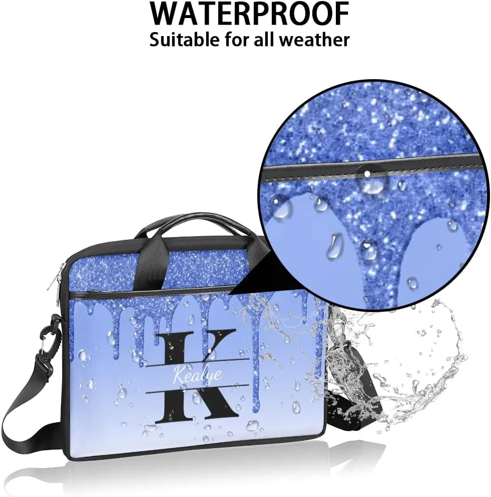 Custom Laptop Bag for Women Men Personalized Name 13 14 15.6 inch Laptop Messenger Shoulder Bags