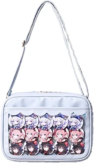 Cute Ita Bag Multi-Purpose Crossbody Bag Messenger Bag Shoulder Tote Bag Purse Kawaii Anime Pin Display Bag for Cosplay