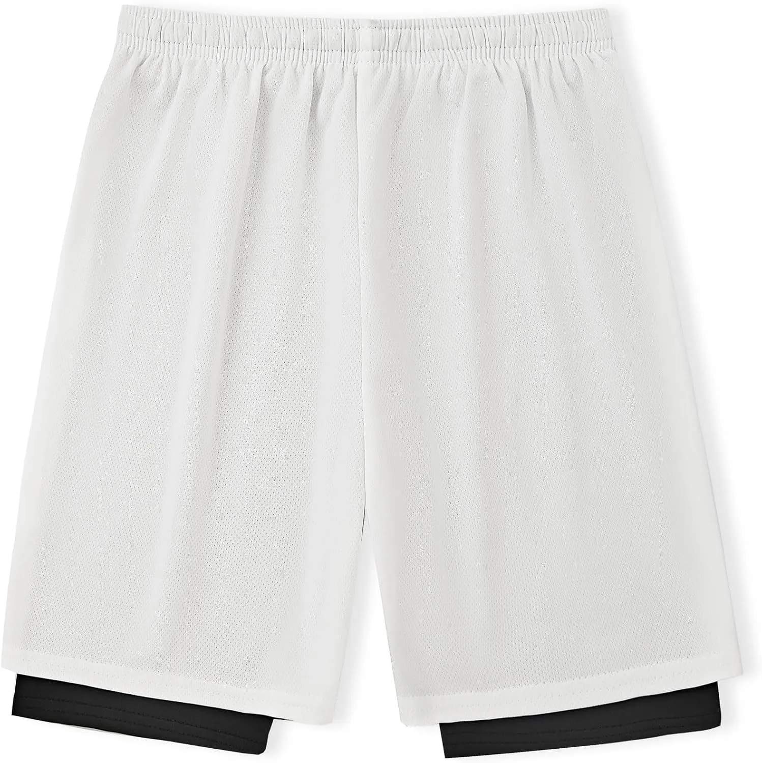 DANI CHINS Boys 2 in 1 Athletic Active Shorts Sports Running Quick Dry Breathable Compression Shorts