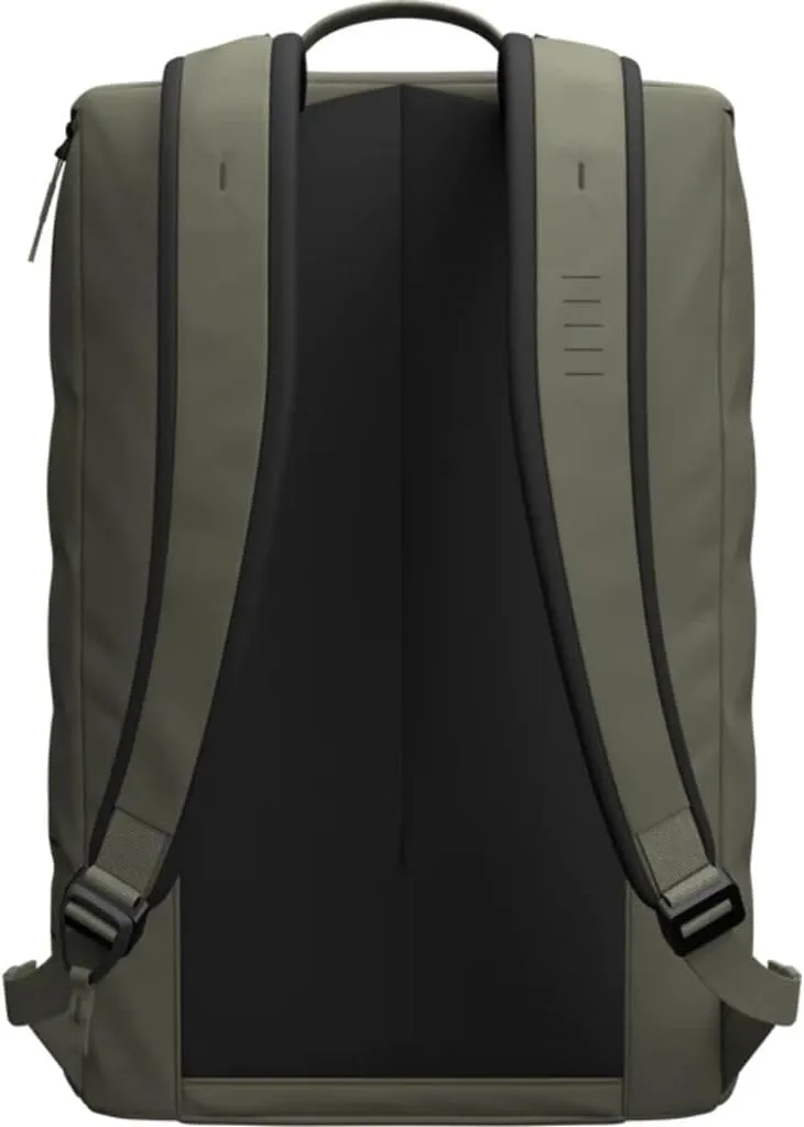 Db Journey The Hugger Backpack - Durable Travel Backpack with Laptop Compartment & Pockets for Work, Luggage Backpack with Roller Bag Hook Up System, 15L - Moss Green