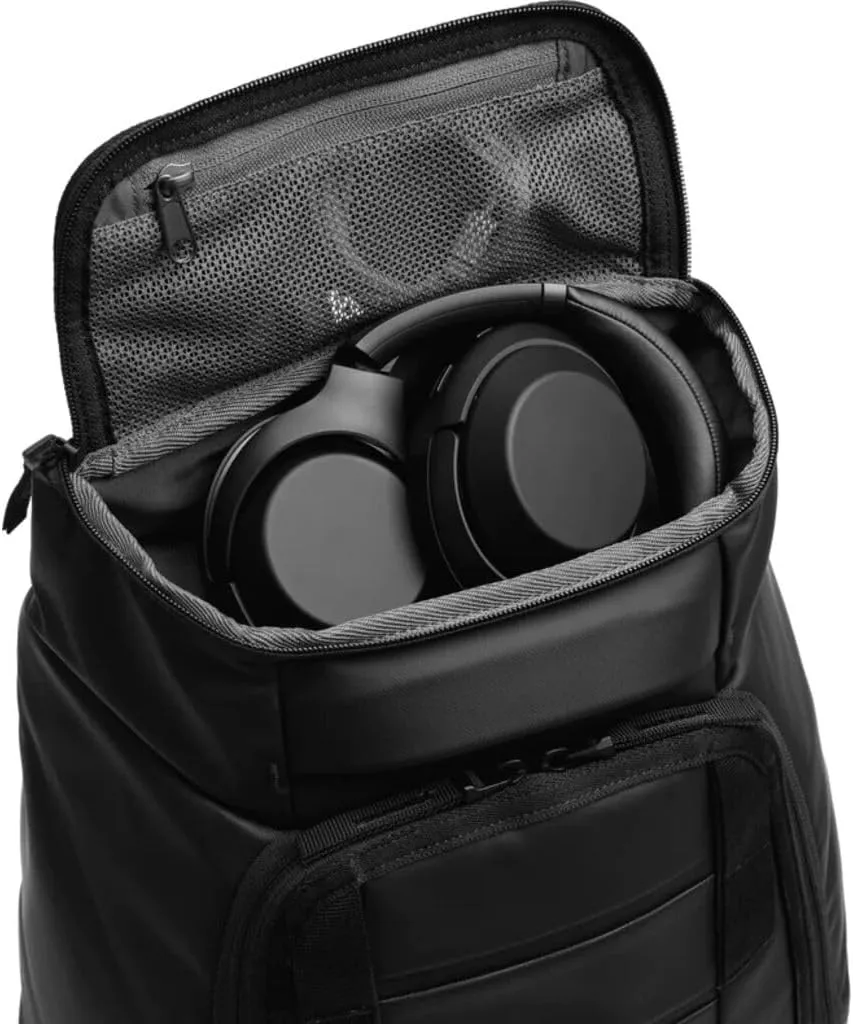 Db Journey The Hugger Backpack - Durable Travel Backpack with Laptop Compartment & Pockets for Work, Luggage Backpack with Roller Bag Hook Up System, 20L - Moss Green