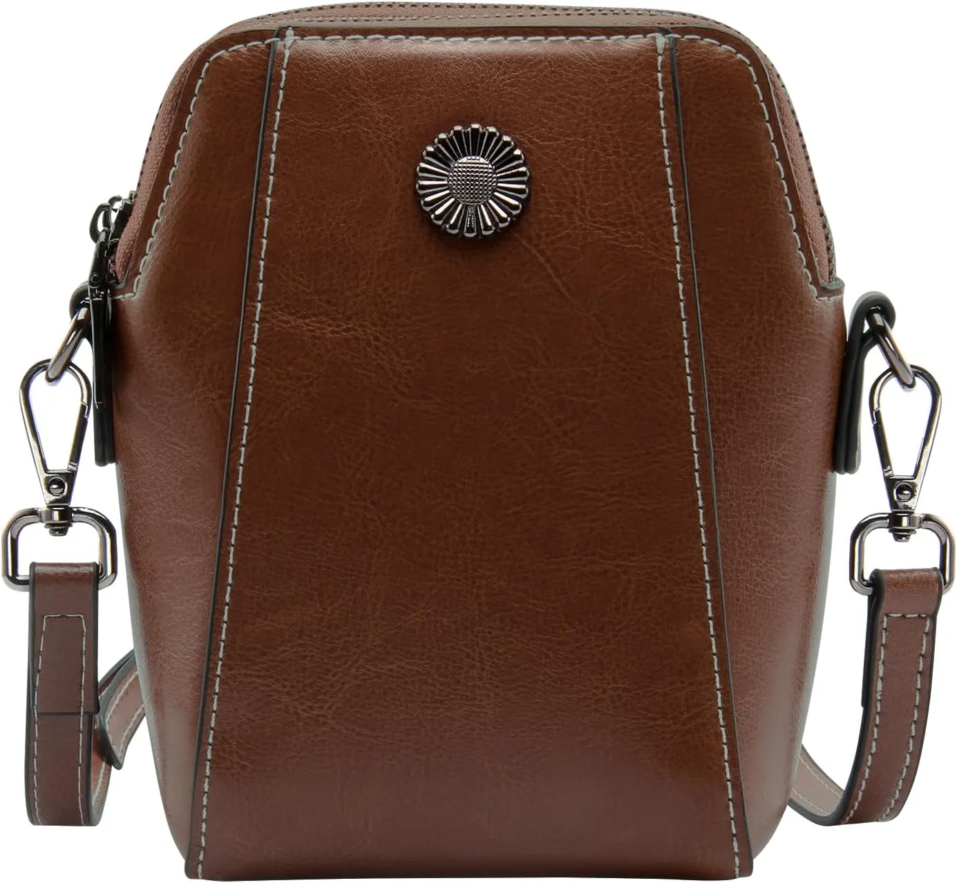 Designer Leather Small Crossbody Bags Purses for Women Cell Phone Bag Soft Women's Shoulder Handbags Gifts for Women