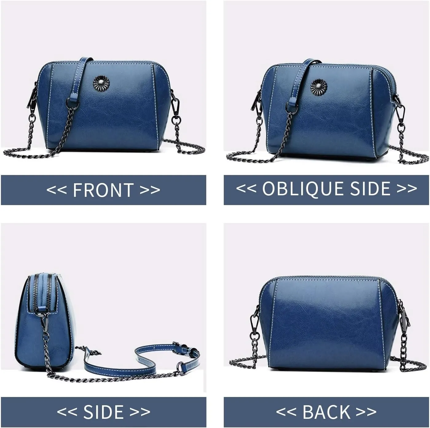Designer Leather Small Crossbody Bags Purses for Women Cell Phone Bag Soft Women's Shoulder Handbags Gifts for Women
