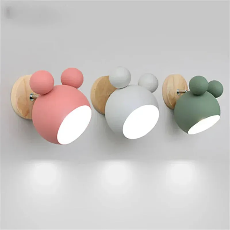 Dimmable Cartoon Wall Lamp for Children's Room | Adjustable Wall Light for Nursery and Playroom