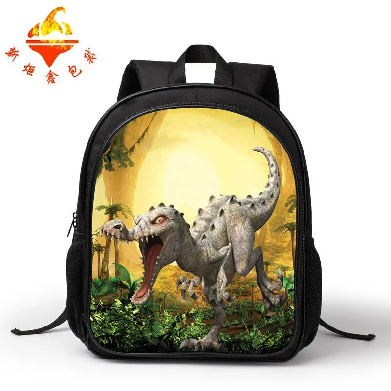 Dinosaur cartoon kindergarten cartoon bag baby 3-6 year old children's backpack