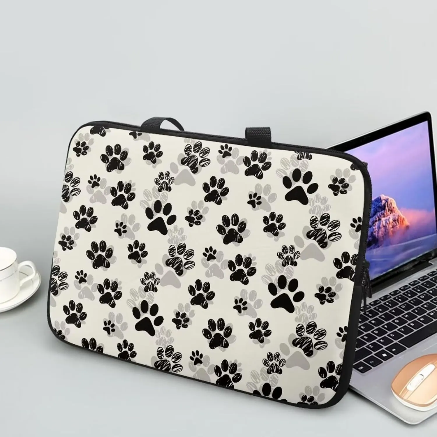 Dog Paw Laptop Case Computer Carrying Bag Laptop and Tablet Case Laptop Tote for Teens Girls Boys Men Women