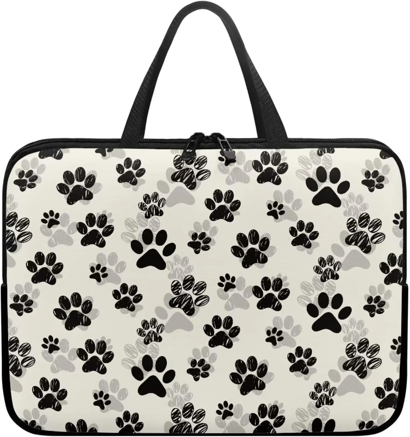 Dog Paw Laptop Case Computer Carrying Bag Laptop and Tablet Case Laptop Tote for Teens Girls Boys Men Women