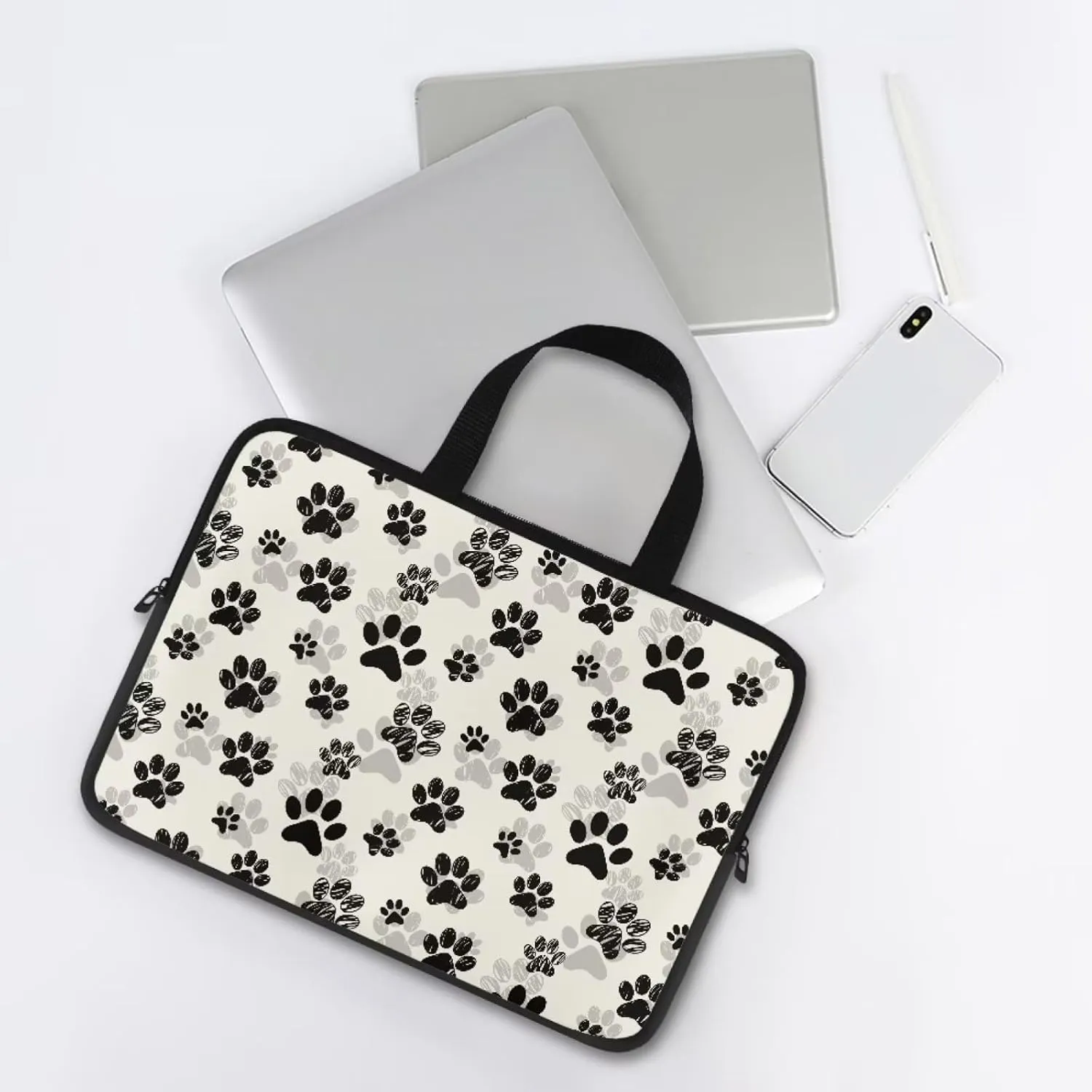 Dog Paw Laptop Case Computer Carrying Bag Laptop and Tablet Case Laptop Tote for Teens Girls Boys Men Women