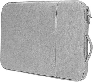 DOITOOL 14in Laptop Bag Large Capacity Storage Pouch for Pc Notepad Books Tablet Business Supplies Grey