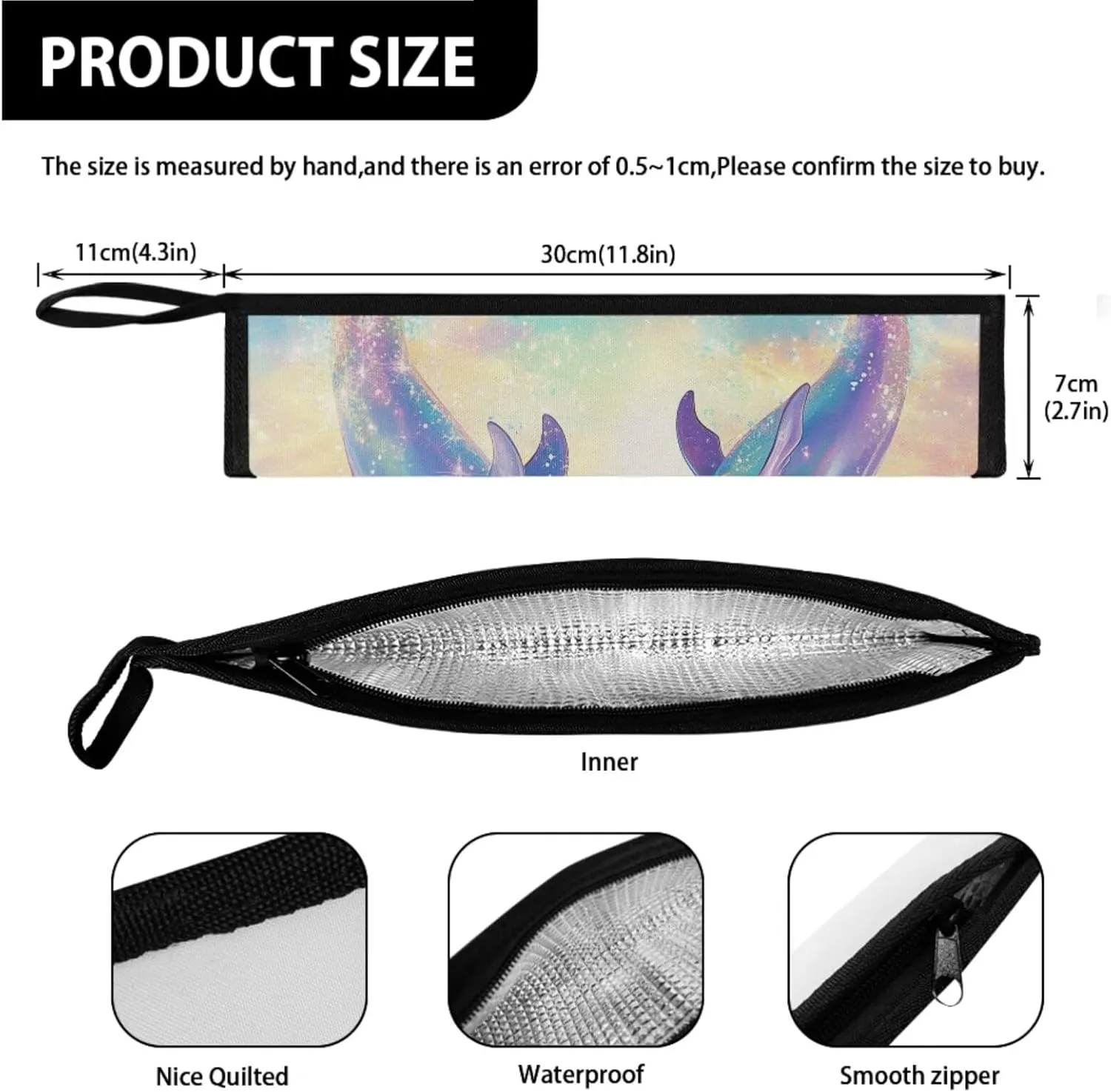Dolphins Kid Lunch Box with Chopsticks Pouch for Picnic Camping Utensils Washable Leakproof Kids Lunch Bag Boys and Tableware Box for School