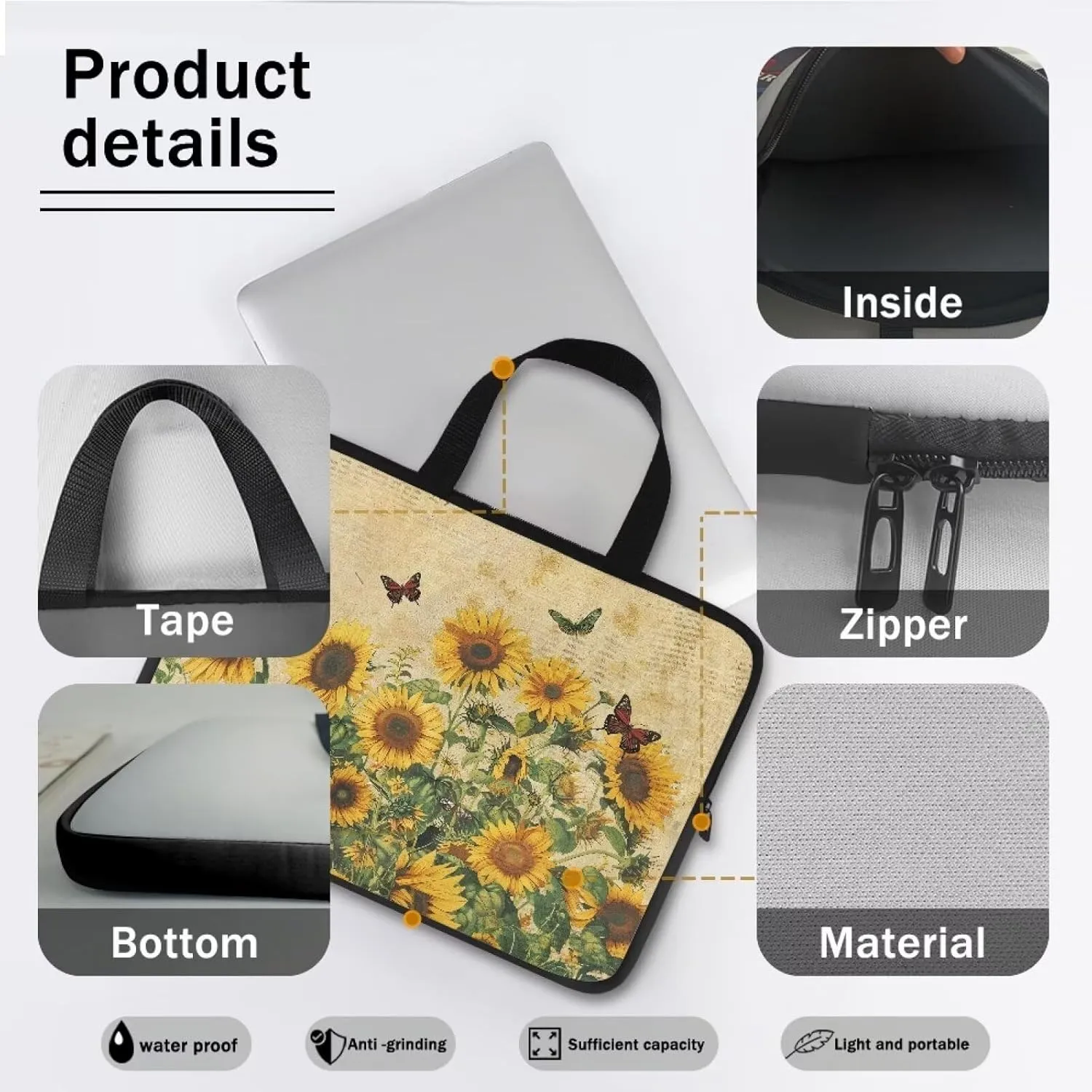 Dolyues Briefcase Computer Bag Case for Women Travel and Workout 10-17 Inches Laptop Bag Women Men Gift