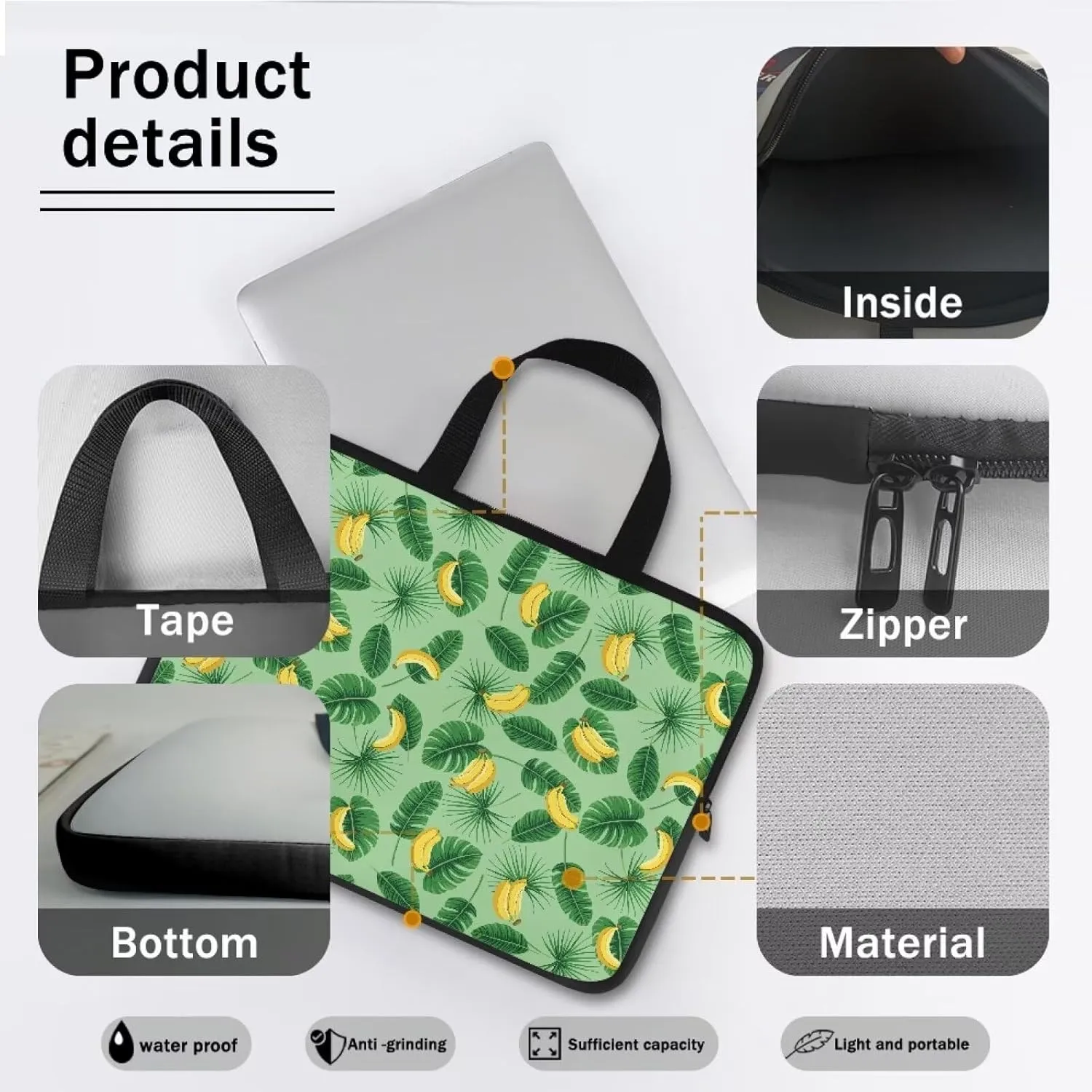 Dolyues Laptop Bag 10-17 Inch Business Briefcase for Women Men Gift Water Resistant Office Bag Laptop Case