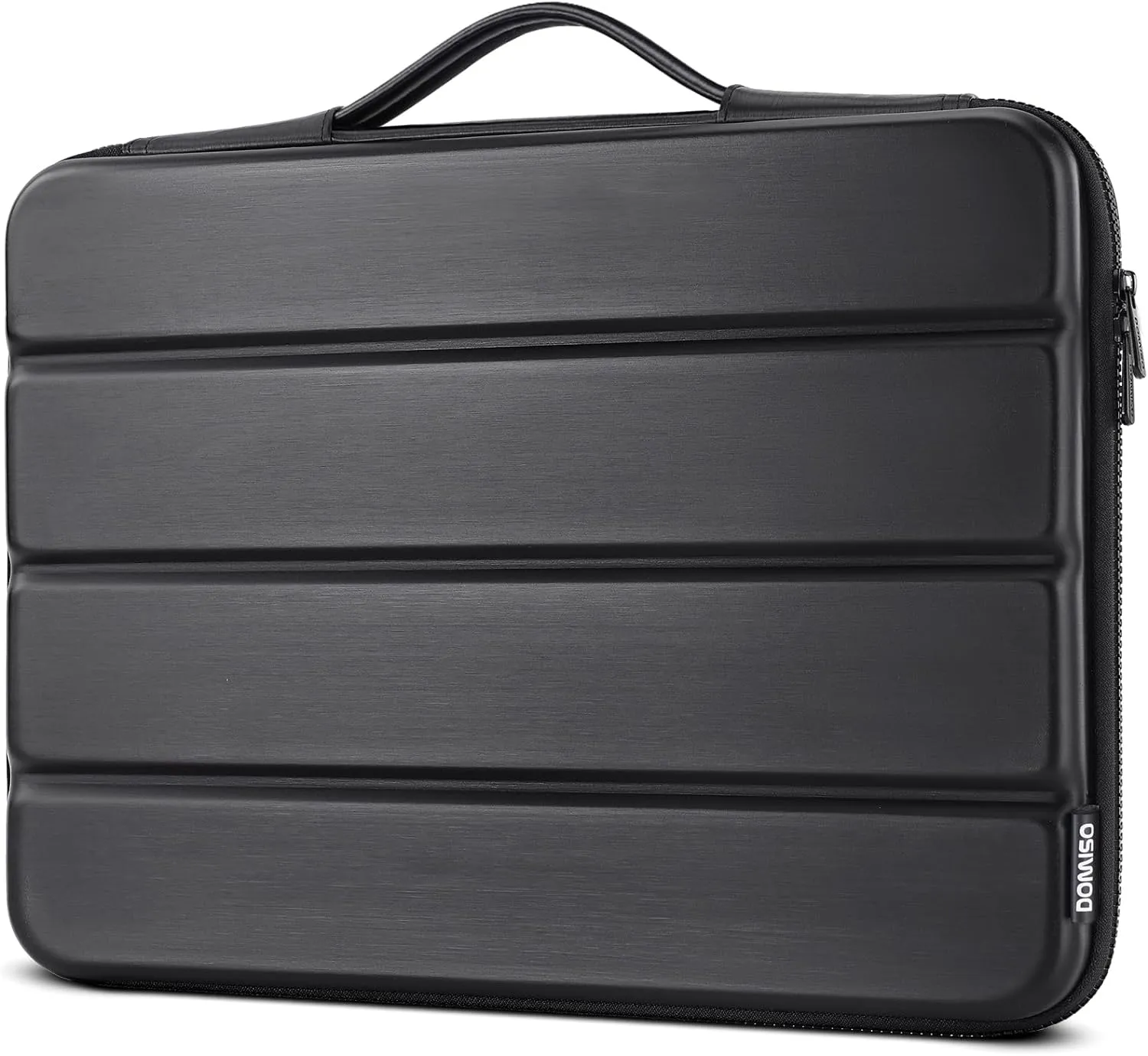 DOMISO 15.6 inch Laptop Sleeve Shoulder Bag Shockproof Computer Bag Waterproof EVA Protective Carrying Case for 16" MacBook Pro/Max M2 M1 2019-2023,15"-16" Asus HP Dell Laptop,Dell XPS 15,Black