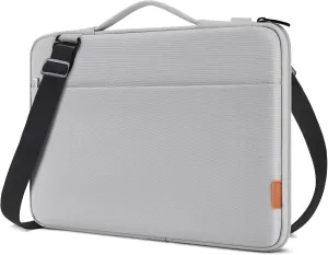 DOMISO Laptop Bag Cover - 17.3" Waterproof & Shockproof Notebook Sleeve Case for HP, MSI, Lenovo & More - Grey