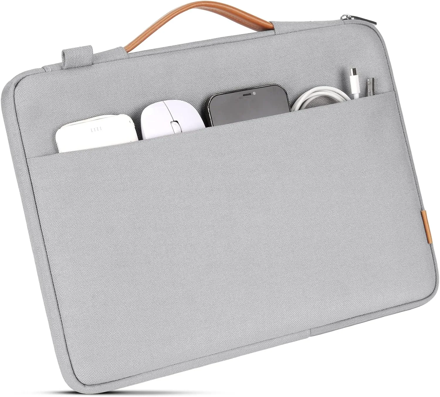DOMISO Laptop Bag Cover - 17.3" Waterproof & Shockproof Notebook Sleeve Case for HP, MSI, Lenovo & More - Grey