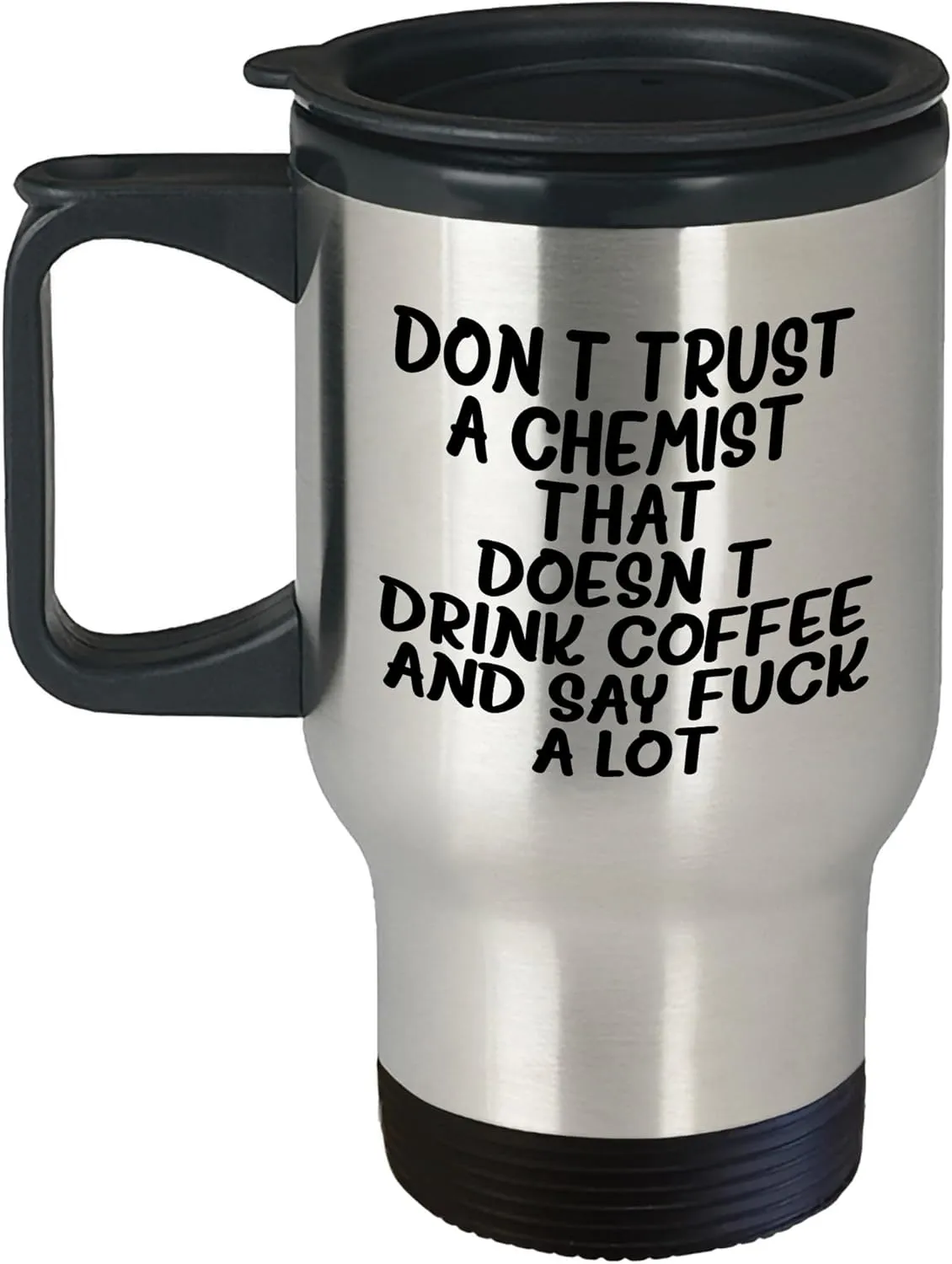 Don't Trust A Chemist Gifts for Men, Funny Travel Mug on Birthday, Coffee Lovers Unite