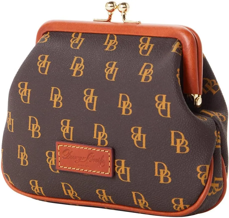Dooney & Bourke Coin Purse, Gretta Large Frame Purse Wallet - Brown