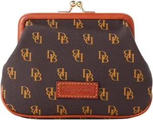 Dooney & Bourke Coin Purse, Gretta Large Frame Purse Wallet - Brown