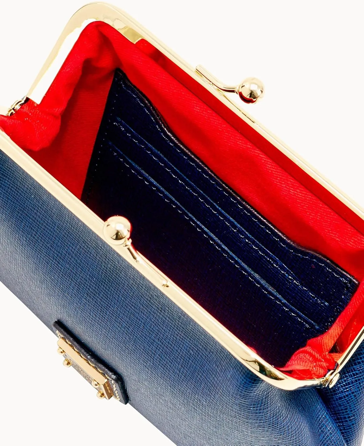 Dooney & Bourke Coin Purse, Saffiano Large Framed Purse Wallet - Blue