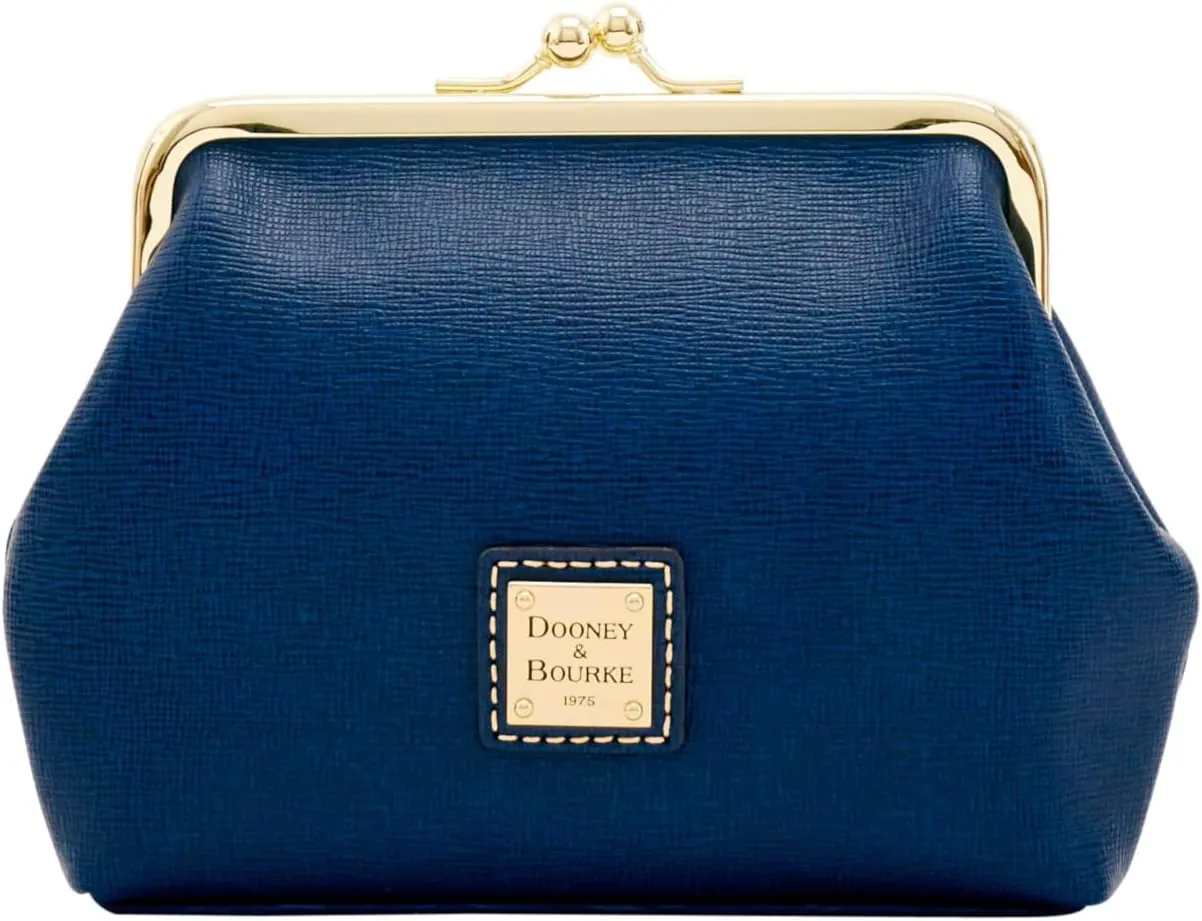 Dooney & Bourke Coin Purse, Saffiano Large Framed Purse Wallet - Blue