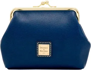 Dooney & Bourke Coin Purse, Saffiano Large Framed Purse Wallet - Blue