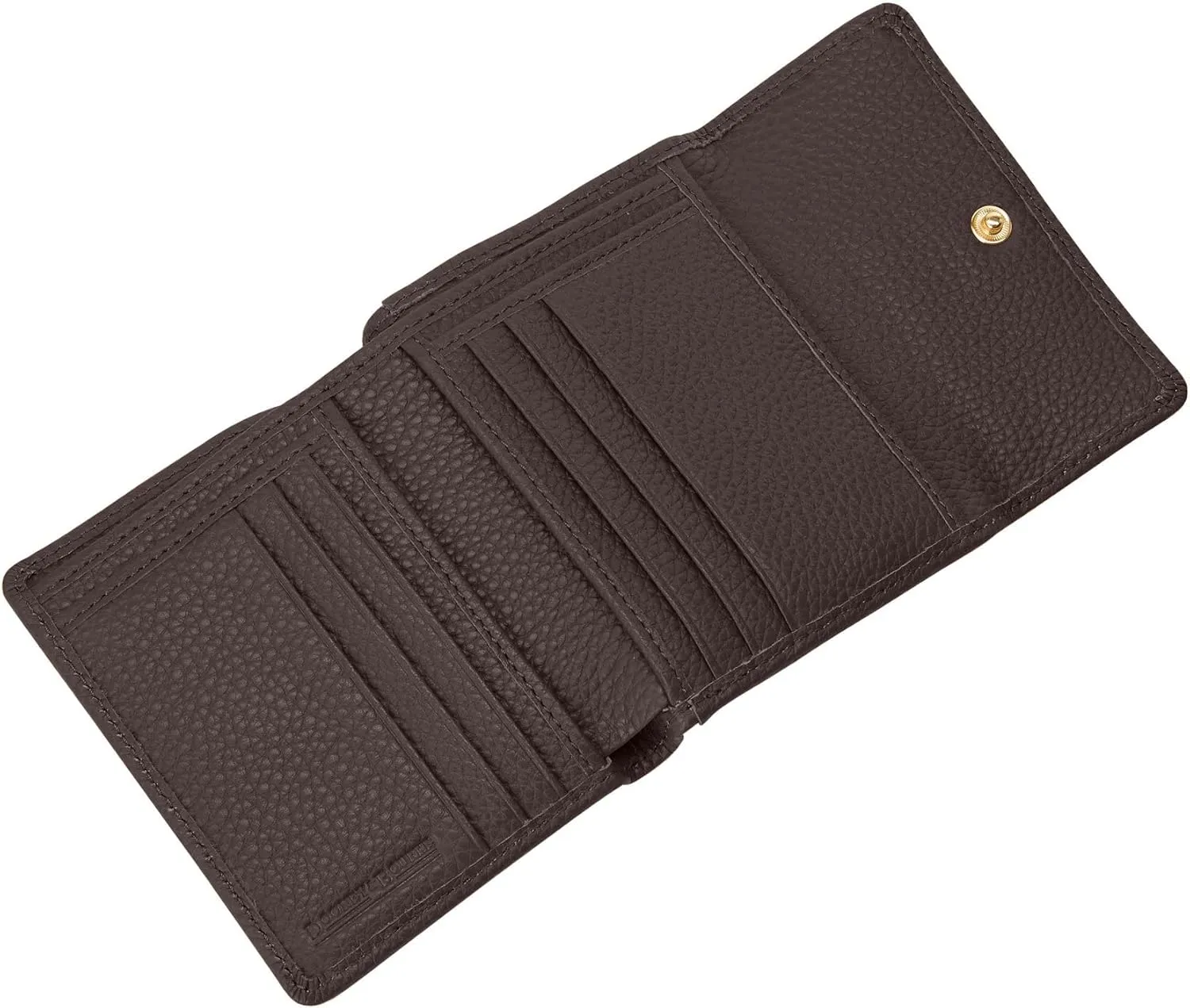 Dooney & Bourke Wallet, Pebble Grain Small Flap Credit Card Wallet - Brown