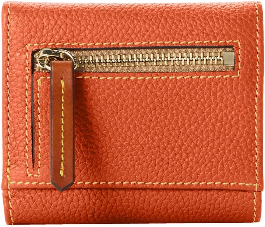 Dooney & Bourke Wallet, Pebble Grain Small Flap Credit Card Wallet - Pink