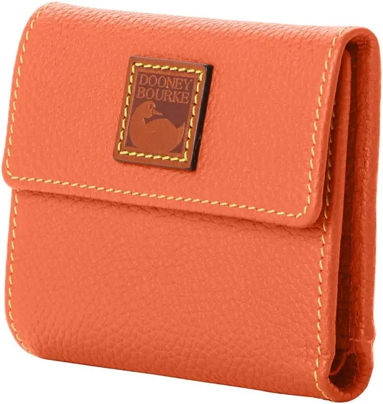 Dooney & Bourke Wallet, Pebble Grain Small Flap Credit Card Wallet - Pink