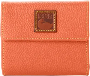 Dooney & Bourke Wallet, Pebble Grain Small Flap Credit Card Wallet - Pink