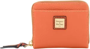 Dooney & Bourke Wallet, Pebble Grain Small Zip Around Wallet - Pink