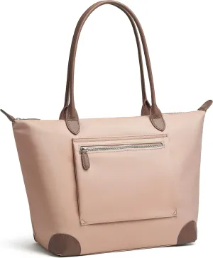 DORIS&JACKY Tote Bag For Women Large Lightweight Designer Leather Nylon Work Shoulder Bag And Foldable Travel Purse