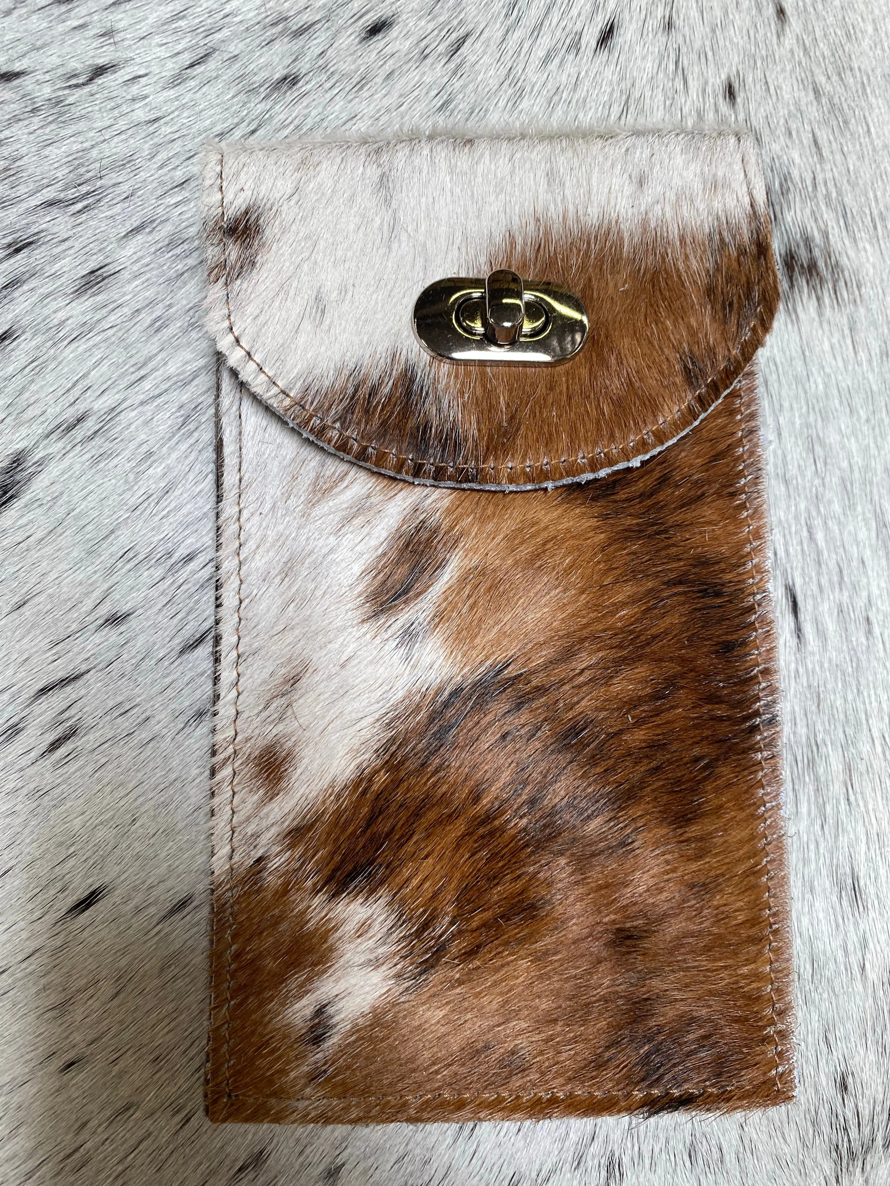 Double compartment accessory case crossbody handbag
