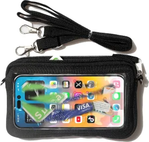DQL Lightweight Cross Body iPhone Case Holder for Women -Phone case with Lanyard Clear Cell Phone Crossbody Bags/Purse/Wallet for Concert Football Games Sports Stadium Events