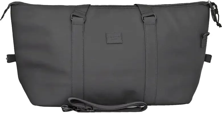 Duchamp Rubberized Duffle Bag with Luggage Tag (Black)