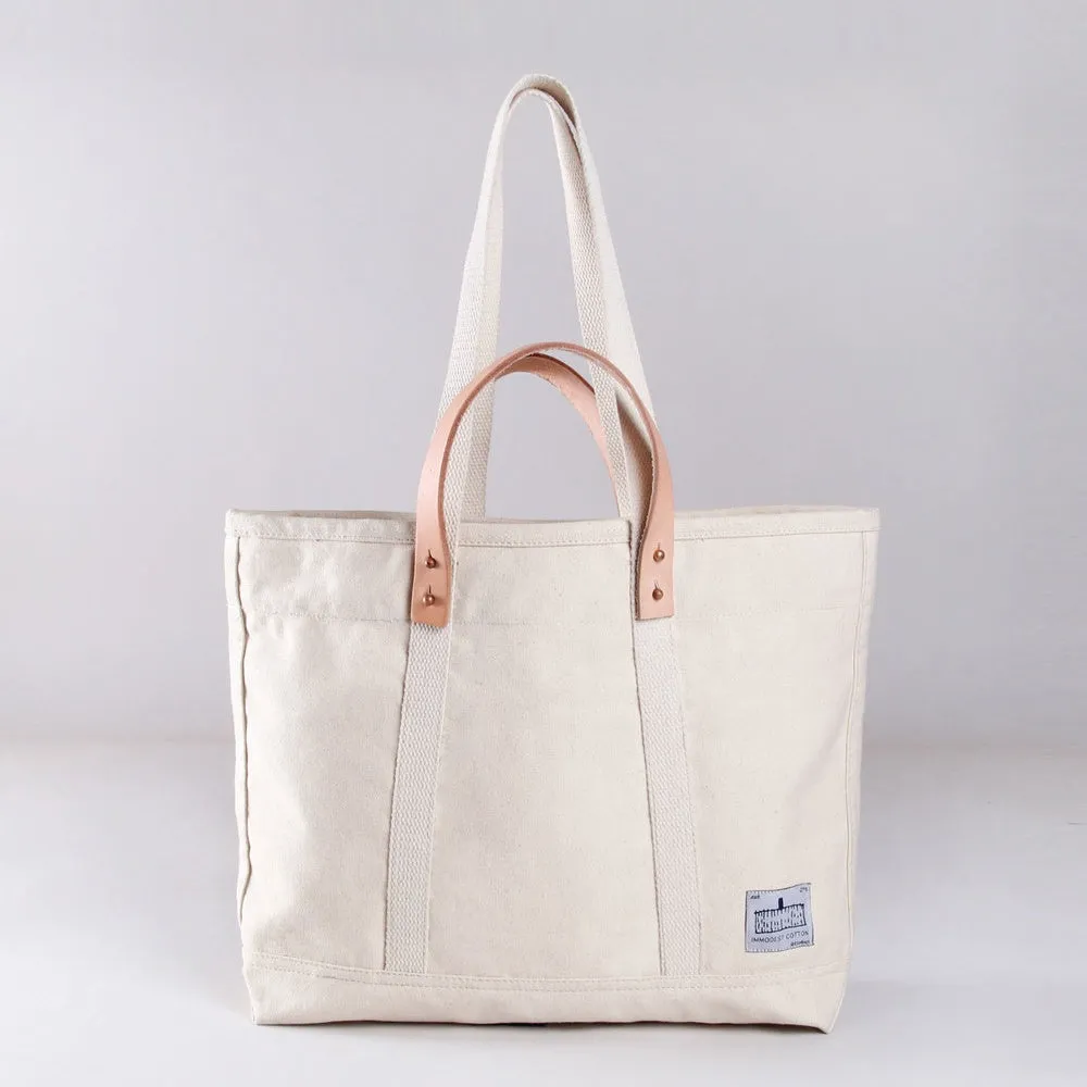 EAST-WEST COTTON CANVAS TOTE