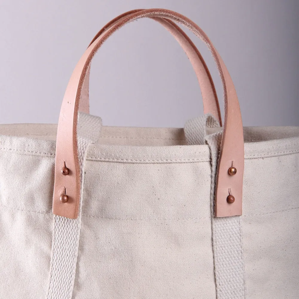 EAST-WEST COTTON CANVAS TOTE