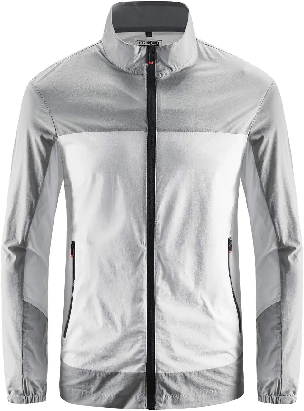 ebossy Men's Wind & Water Repellent Lightweight Cycling Sports Running Jacket Windbreaker