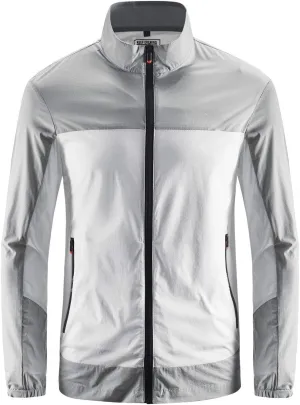 ebossy Men's Wind & Water Repellent Lightweight Cycling Sports Running Jacket Windbreaker