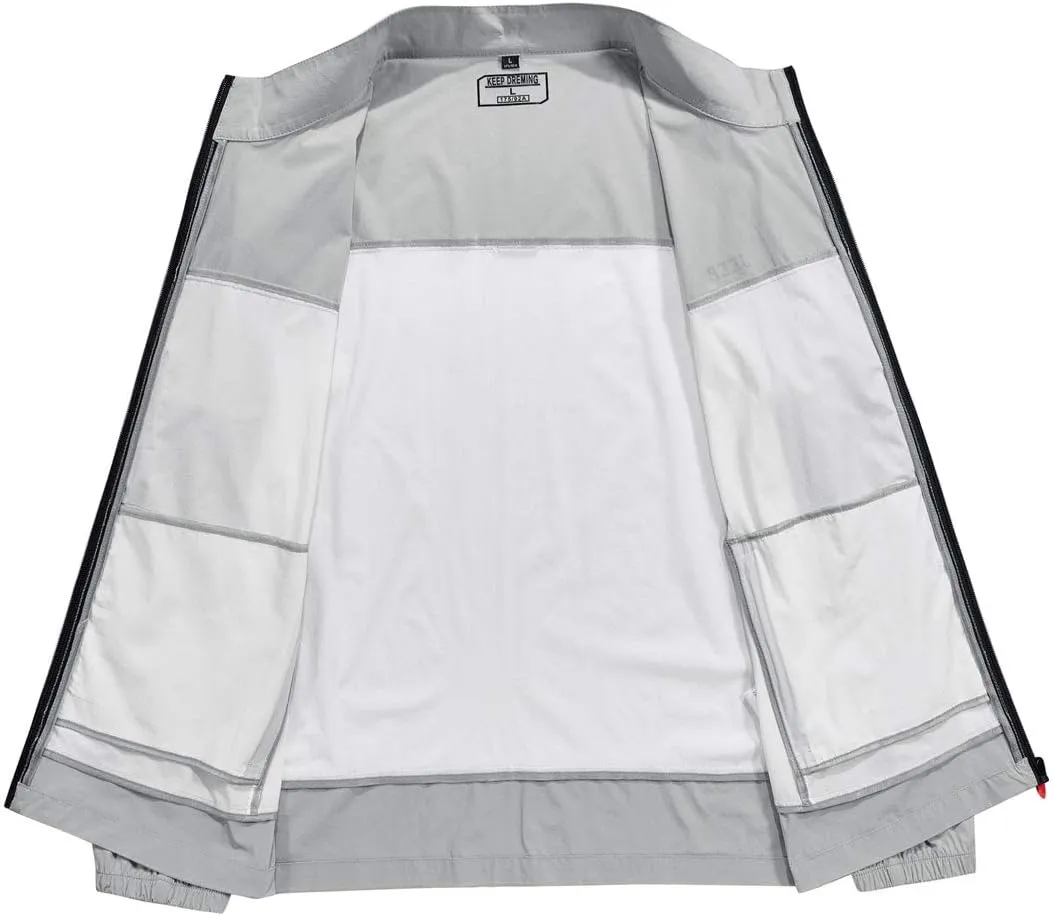 ebossy Men's Wind & Water Repellent Lightweight Cycling Sports Running Jacket Windbreaker