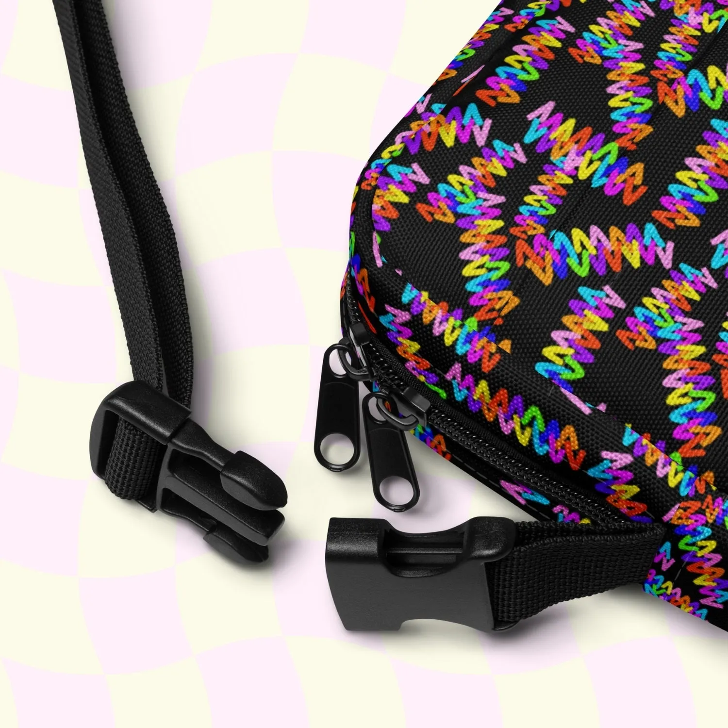 Electric Zigzag Mini Crossbody Bag