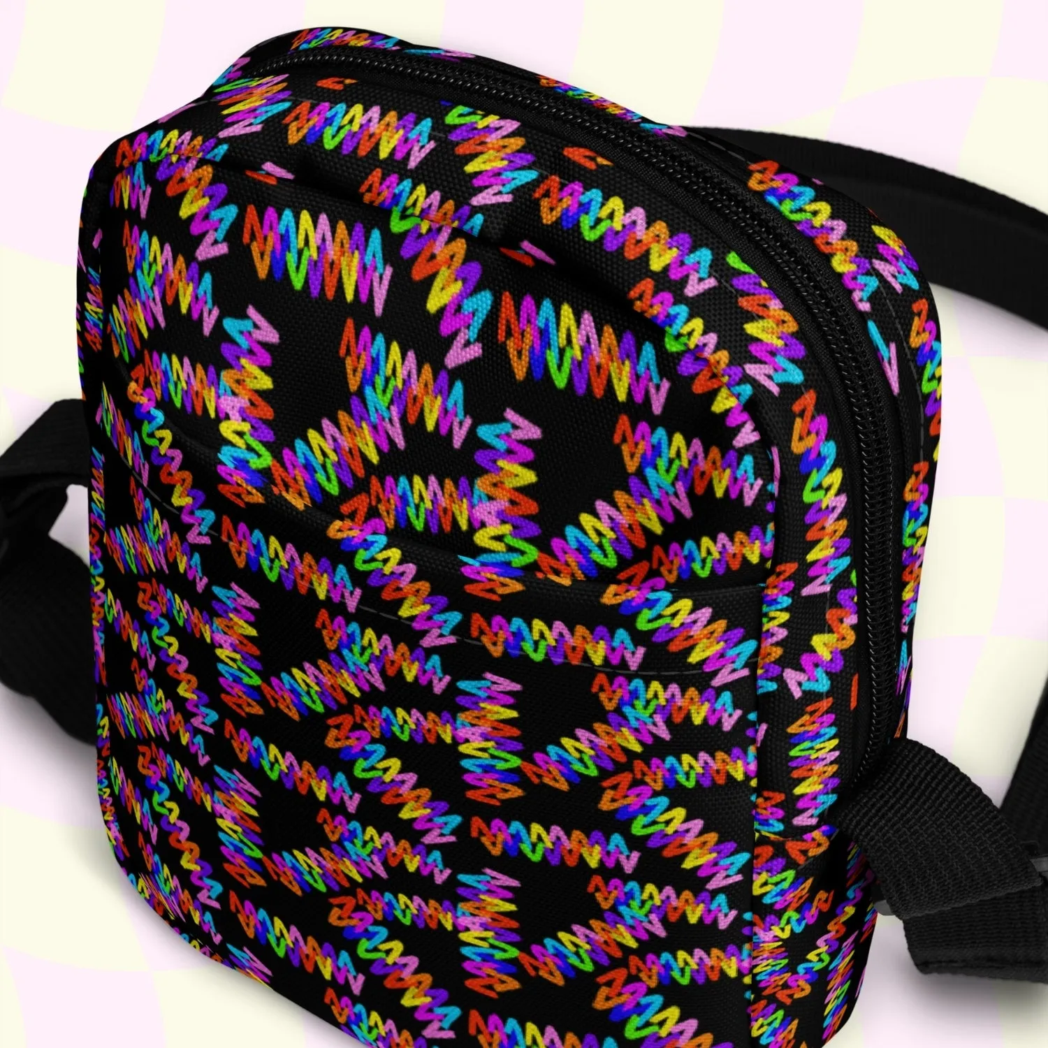 Electric Zigzag Mini Crossbody Bag