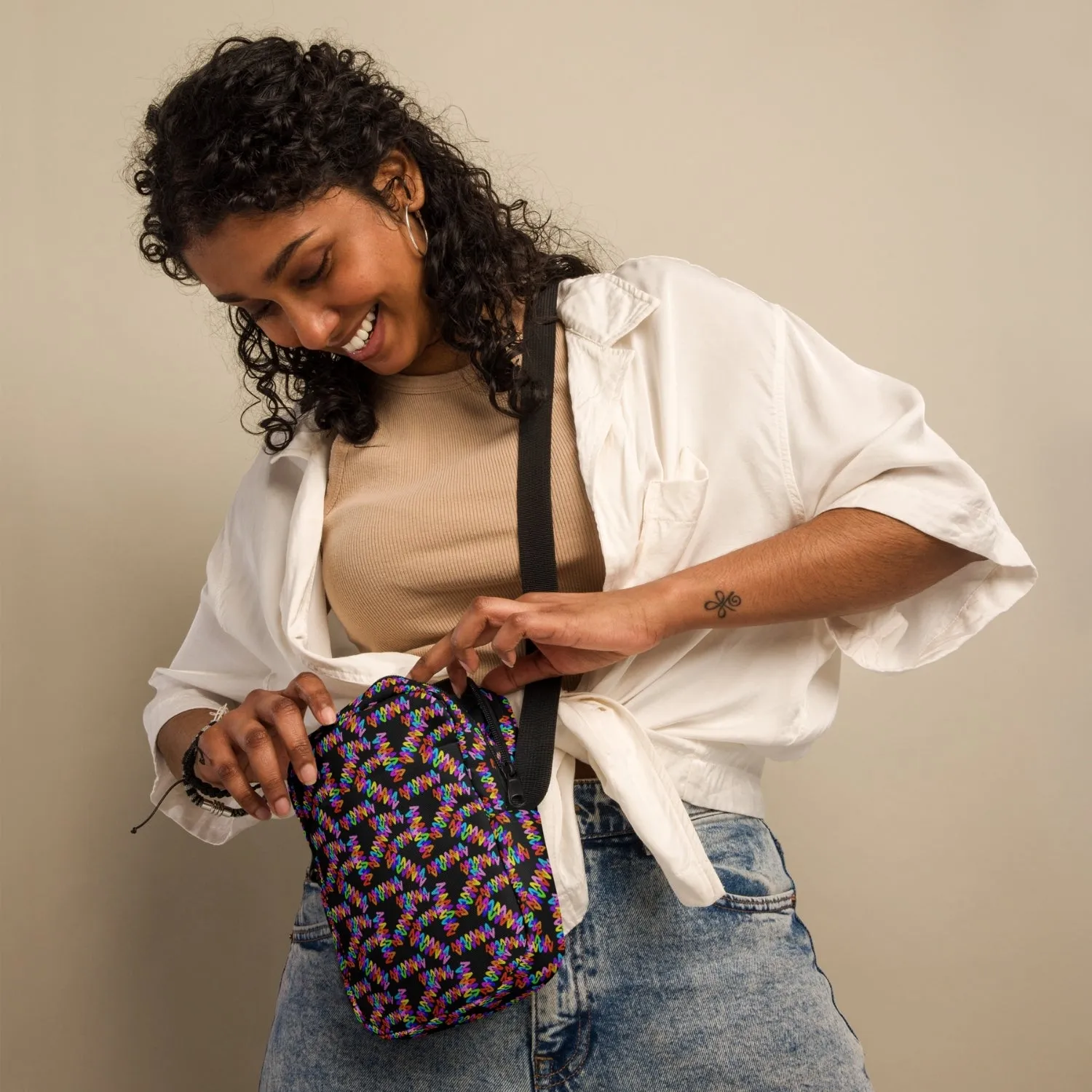 Electric Zigzag Mini Crossbody Bag