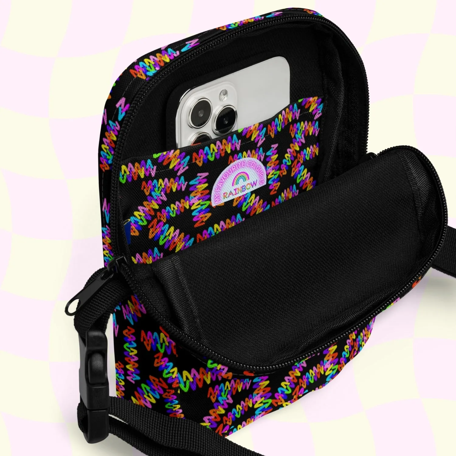 Electric Zigzag Mini Crossbody Bag