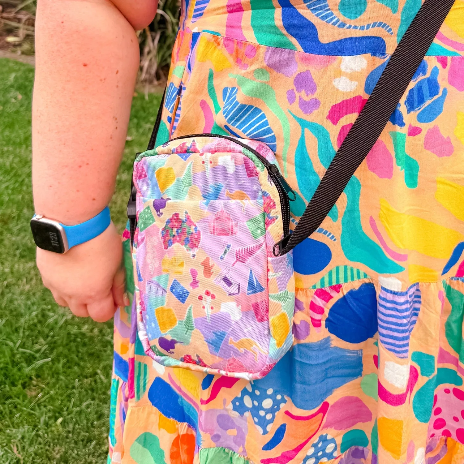 Electric Zigzag Mini Crossbody Bag
