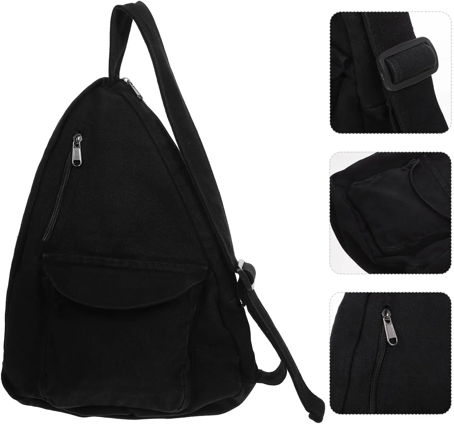 Elegant Women's Crossbody Bag Canvas Shoulder Tote Travel Hobo Bag Large Capacity Comfortable Wear