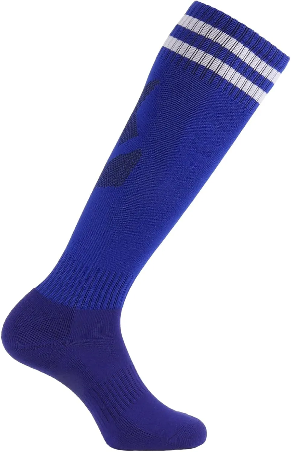 Elfcool 10 Pairs Soccer Socks Stripe Knee High Softball Baseball Team Sports Socks Breathable Football Socks for Men Women