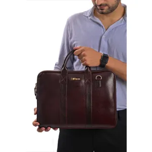 Elvee Leather Laptop Bag